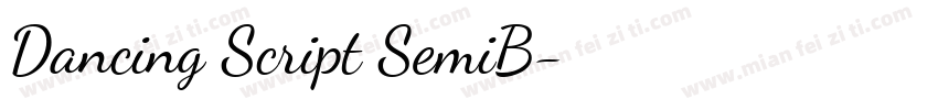 Dancing Script SemiB字体转换